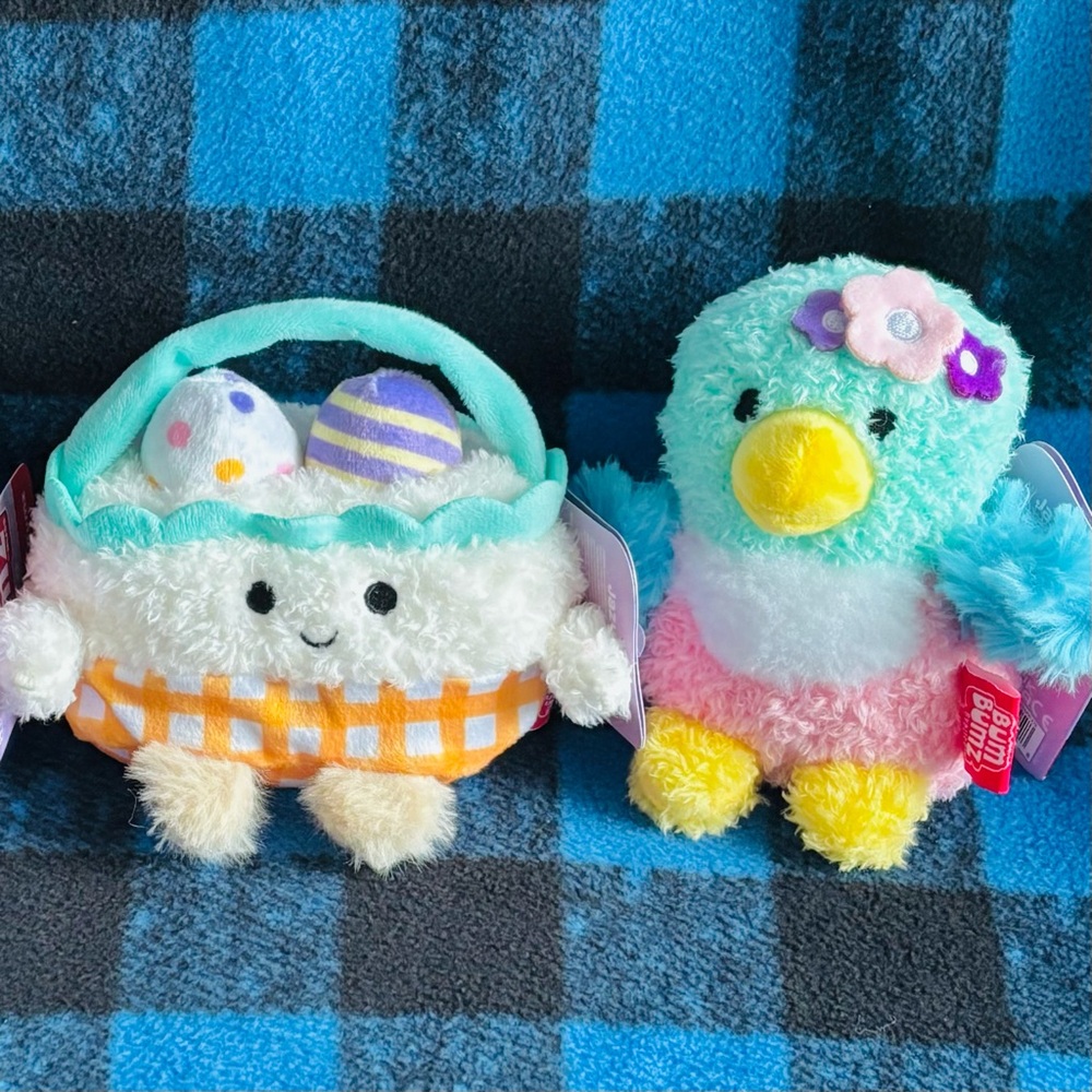 Spring Bumz Set of 2 BumBumz by Kellytoy / Jazwares (Bart & Bernie) NWT